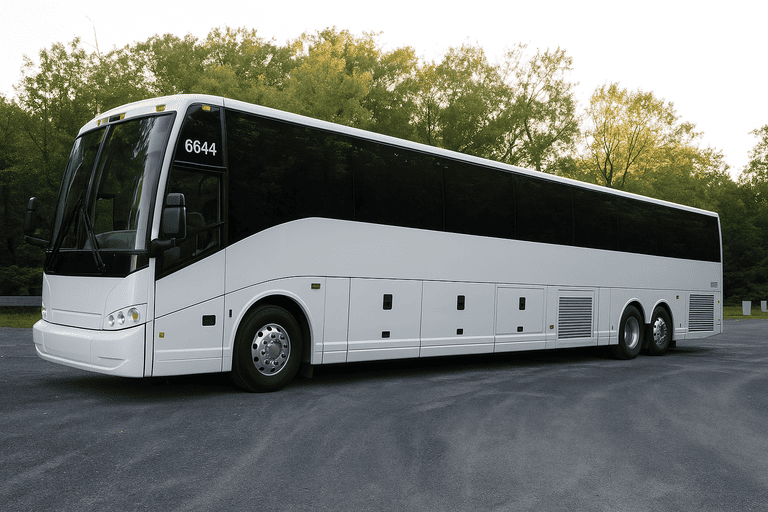exterior of Jurupa Valley Coach Bus Service coach bus