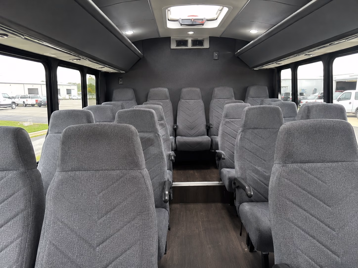 jurupa valley 18 passenger minibus inside