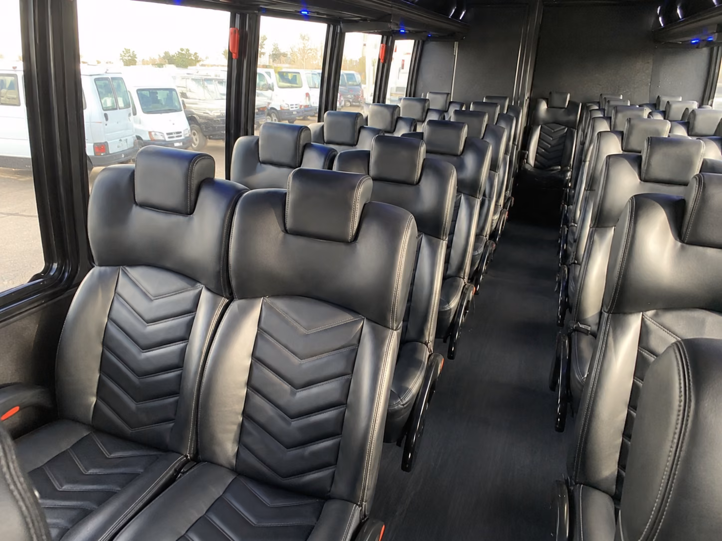 jurupa valley 18 passenger minibus interior