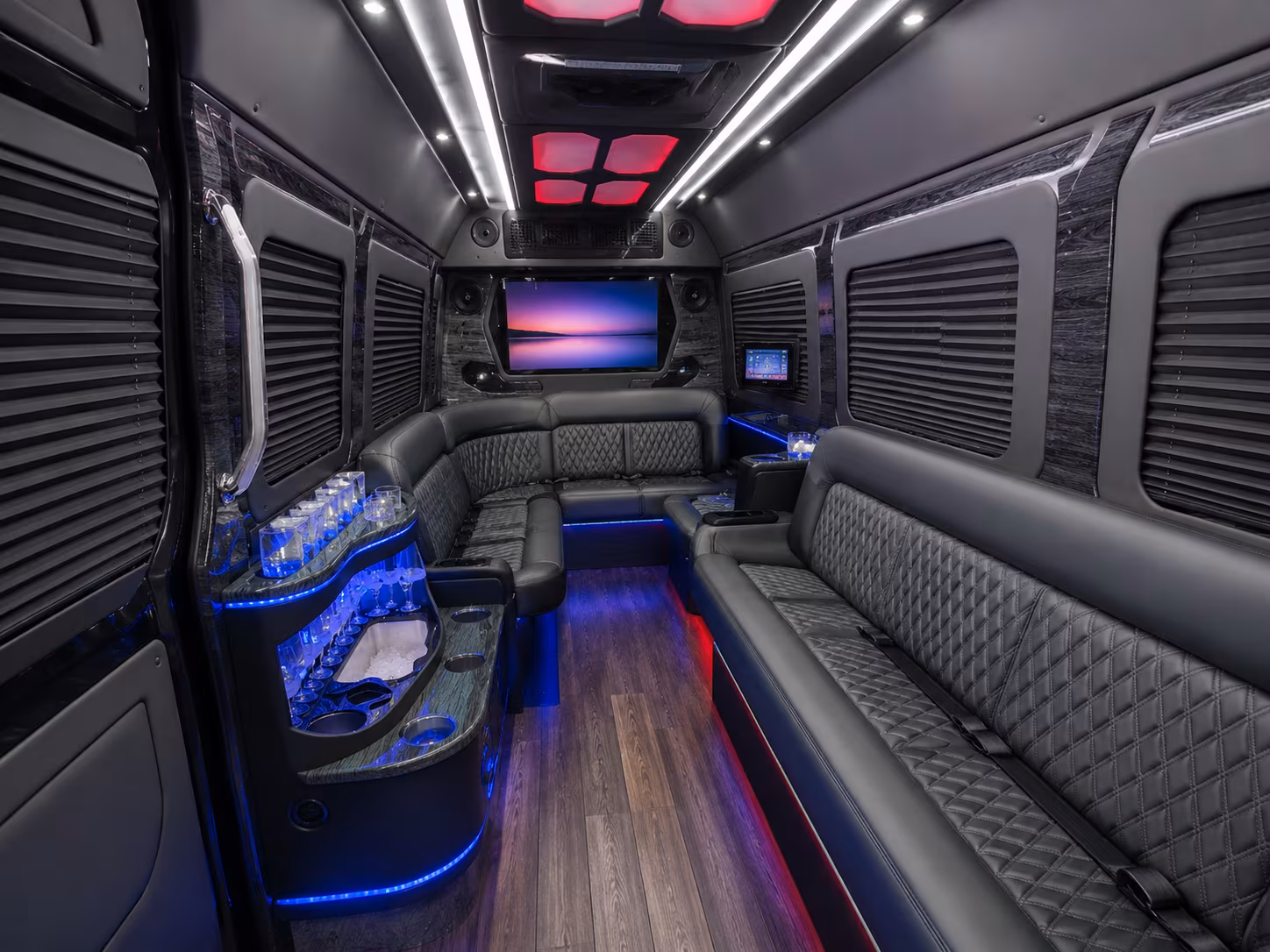 jurupa valley 25 passenger party bus inside