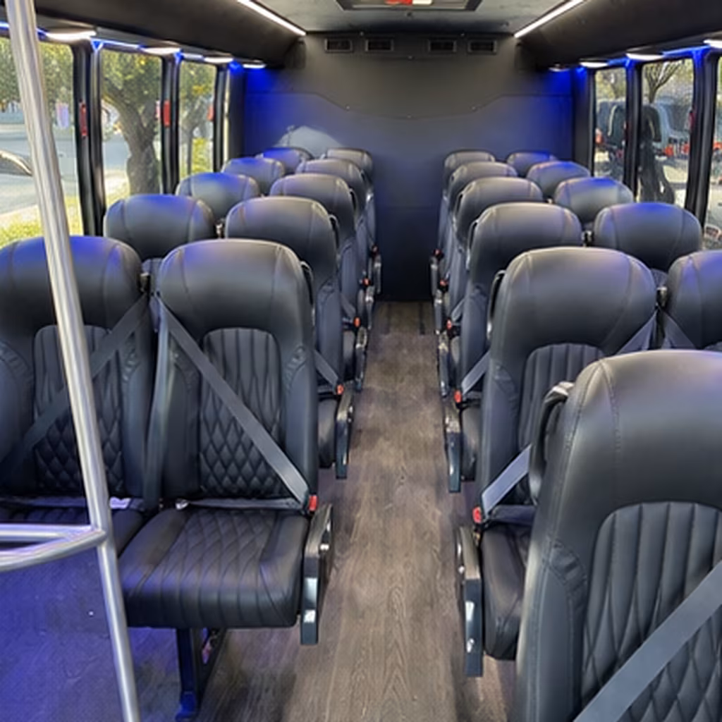 jurupa valley 28 passenger minibus interior