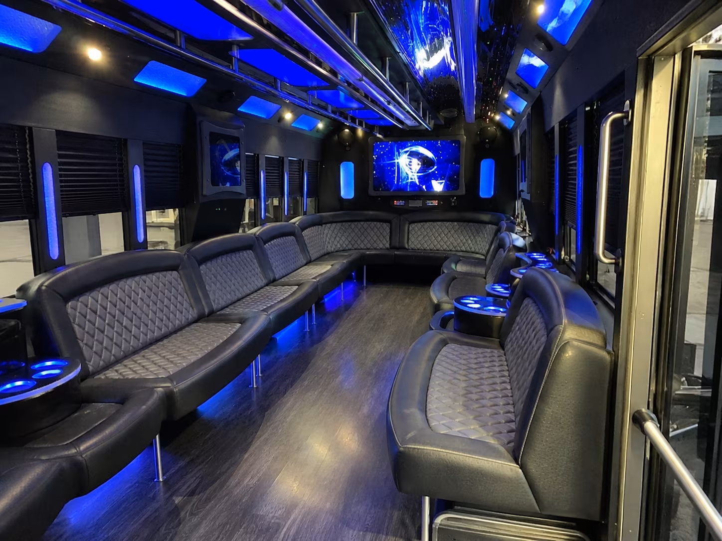 jurupa valley 28 passenger party bus interior