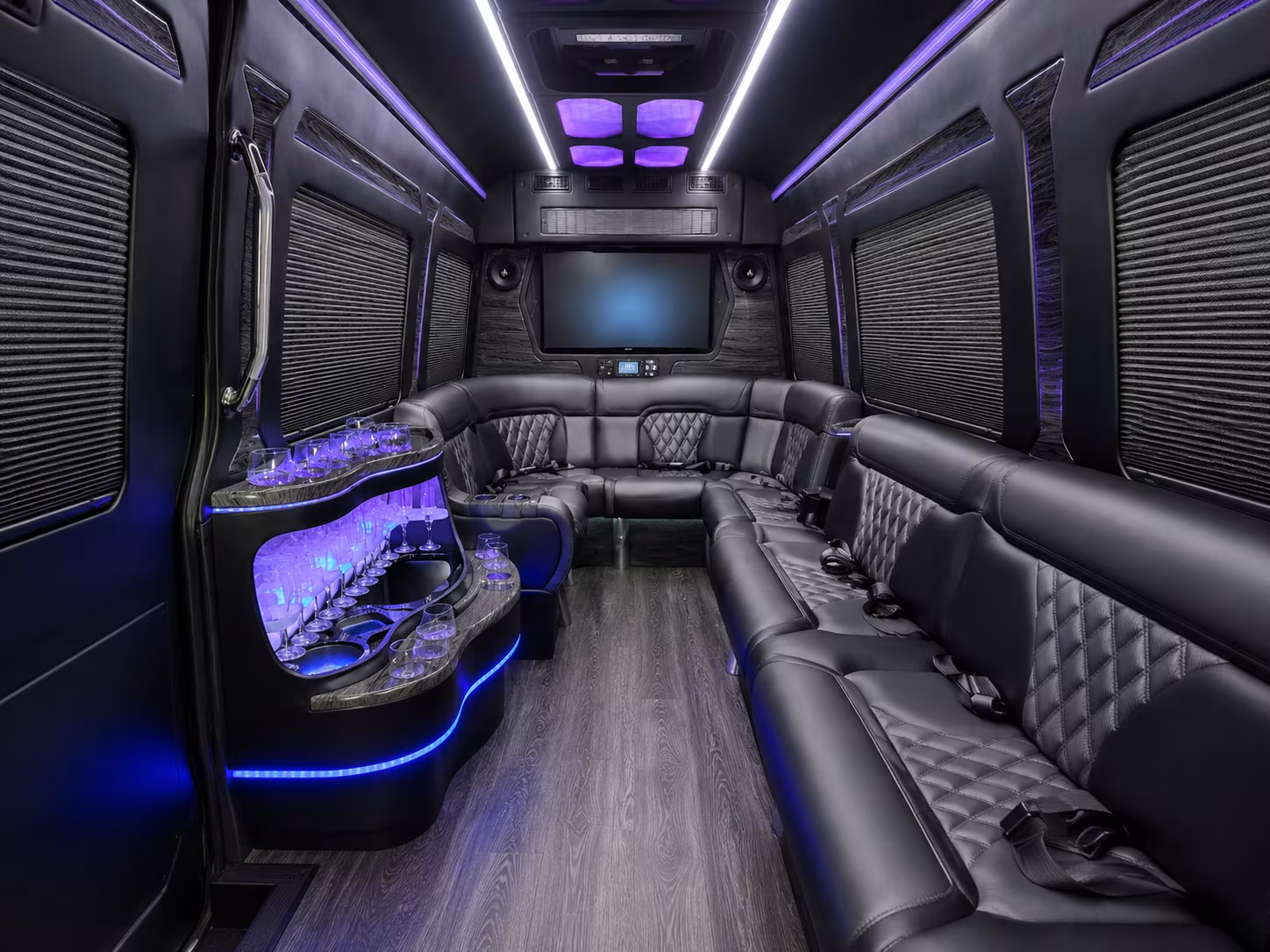 jurupa valley 30 passenger party bus interior