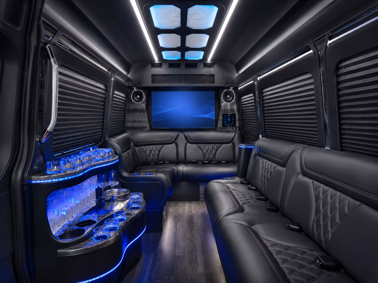 jurupa valley 50 passenger party bus inside