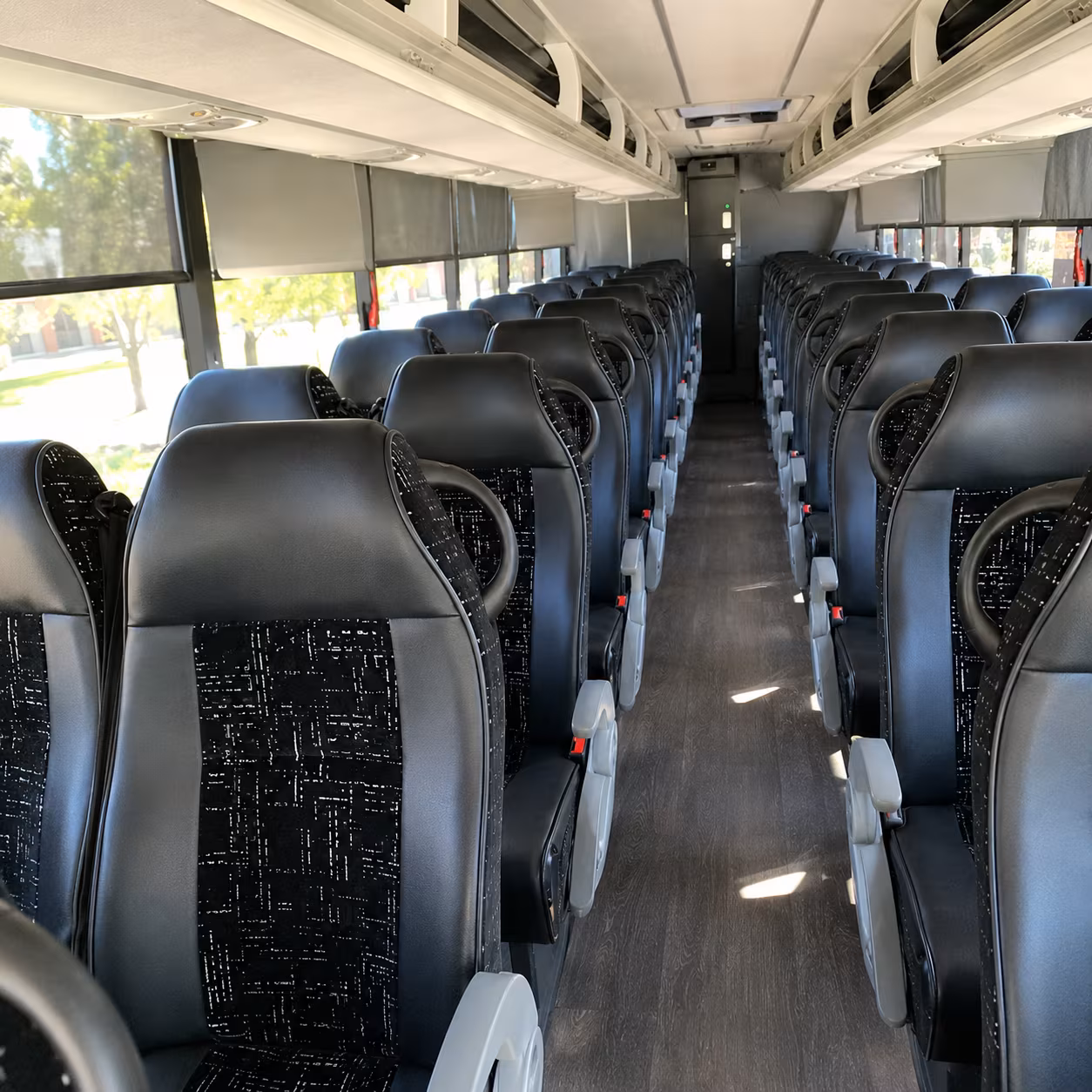 jurupa valley 56 passenger charter bus inside