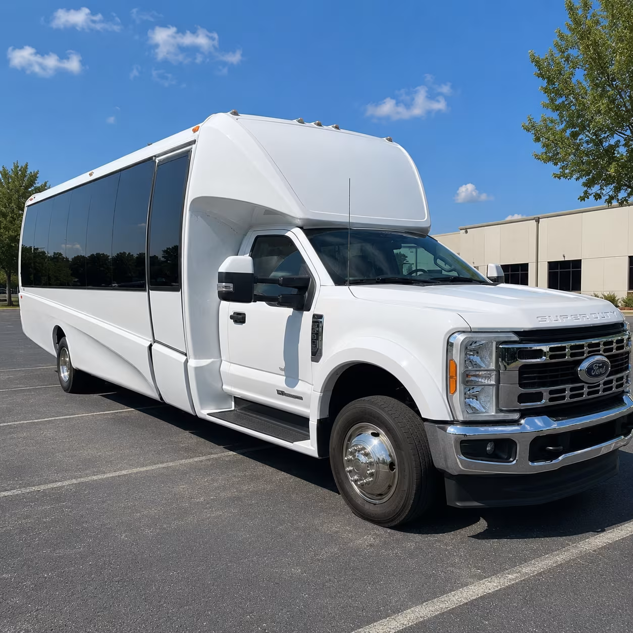 multi stop corporate shuttle buses across the inland empire